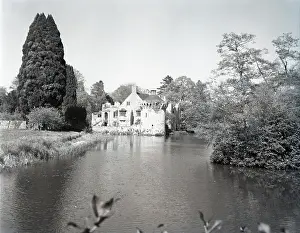 Moat Prints: Scotney Castle, Lamberhurst, Kent, c1955. Creator: Arthur Charles Kirby Ware