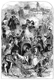 Centenary Prints: The Scott Centenary: a Dream of the Waverley Novels, 1871. Creator: Unknown