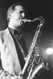 Scott Hamilton, Jazz Caravan, Exchange, Cambridge, 1991. Creator: Brian Foskett