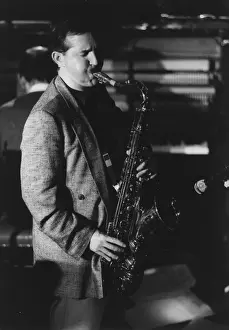 Scott Prints: Scott Hamilton, Jazz Caravan, The Exchange, Cambridge, 1991. Creator: Brian Foskett