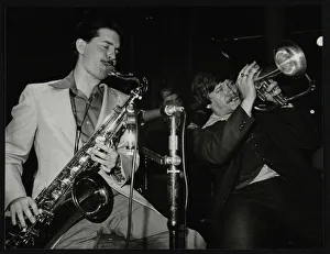 Pizza Express Prints: Scott Hamilton and Warren Vache playing live at the Pizza Express, London, 1979. Artist