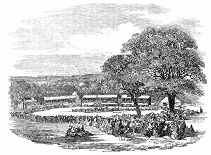 Garden Party Prints: The Scottish Fete, in Lord Holland's Park, 1850. Creator: Unknown