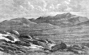 The Scottish Highlands near Balmoral - view of Lochnagar, 1864. Creator: Unknown