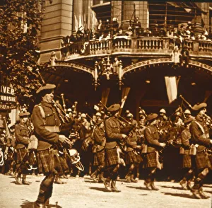 Parade Prints: Scottish soldiers, 14 July 1919