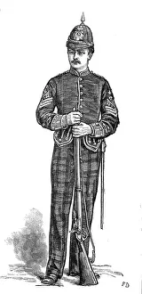 Tartan Prints: The Scottish Volunteers: 1st Aberdeenshire (Full Dress), 1881. Creator: Unknown