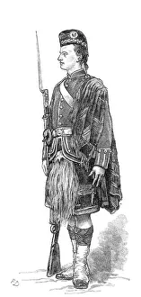 Tartan Prints: The Scottish Volunteers: 1st Sutherland (Sutherland Highland), 1881. Creator: Unknown
