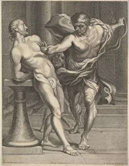 Maratti Carlo Collection: Scourging of Christ, 1680-1719. Creator: Benoit Thiboust