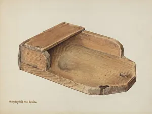 Board Prints: Scouring Board, c. 1940. Creator: M. Rosenshield-von-Paulin
