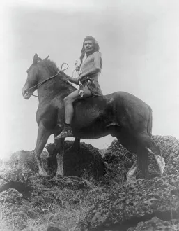 Flathead Prints: The scout-Nez Percé, c1910. Creator: Edward Sheriff Curtis