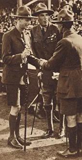 South Australia Prints: Scouts Handshake - Rally at Adelaide, 1927 (1937)