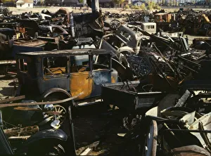 Scrap and salvage depot, Butte, Mont. 1942. Creator: Russell Lee