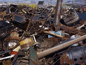 Scrap and salvage depot, Butte, Montana, 1942. Creator: Russell Lee