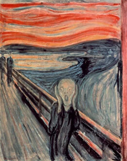 Anxiety Collection: The Scream, 1893. Artist: Edvard Munch