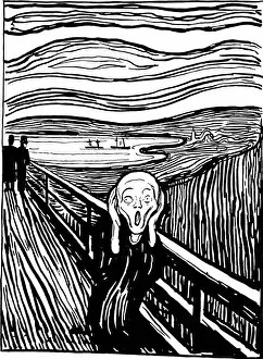 Anxiety Collection: The Scream, 1895. Artist: Edvard Munch