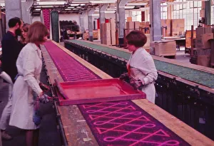Handmade Gallery: Screen-Printing Wallpaper by Hand at Sandersons, London, c1960s. Artist: Sandersons
