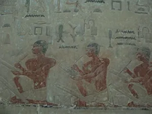 Pharaoh Of Egypt Gallery: The Scribes. Relief from Mastaba of Akhethotep at Saqqara, Old Kingdom, 5th Dynasty