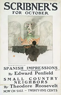 Posters Prints: Scribner's for October. c1890 - 1907. Creator: Edward Penfield