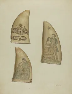 Scrimshaw, c. 1936. Creator: Paul Ward