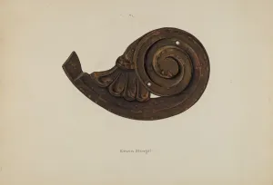 Stenzel Erwin Prints: Scroll, c. 1938. Creator: Erwin Stenzel