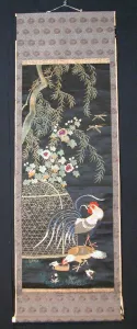 Laidwork And Couching Prints: Scroll, Japan, Meiji period (1868-1912), c. 1880. Creator: Unknown