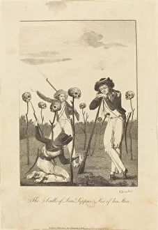 Killed Gallery: The Sculls of Lieut Leppar, & Six of his Men, 1793. Creator: William Blake