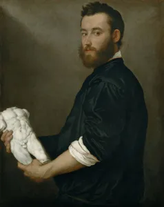The Sculptor Alessandro Vittoria (1525-1608), ca 1552-1553. Artist: Moroni, Giovan Battista (1520/25-1578) The Sculptor Alessandro Vittoria (1525-1608), ca 1552-1553. Artist: Moroni, Giovan Battista (1520/25-1578)