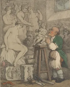 The Sculptor [Preparations for the Academy, Old Joseph Nollekens and his Venus], ca. 1800