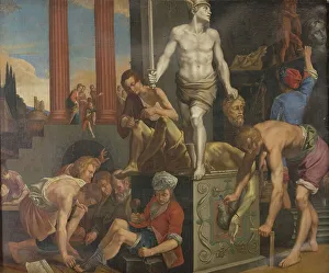 Hammering Prints: A Sculptor's Studio, 1618-1639. Creator: Reinhold Timm