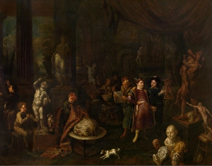 Thomas Gerard Prints: The Sculptors Studio, 1700-1710. Creator: Gerard Thomas