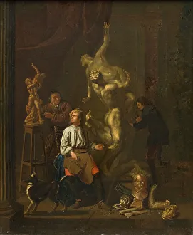 A Sculptor's Studio, 1716. Creator: Pieter Angillis
