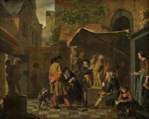 Jan Josef Horemans Prints: A Sculptor's Studio, early-mid 18th century. Creator: Jan Josef Horemans I