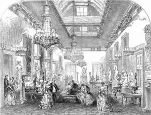 Charles Stewart Prints: The Sculpture Gallery at Holdernesse House, Park-Lane, 1850. Creator: Unknown