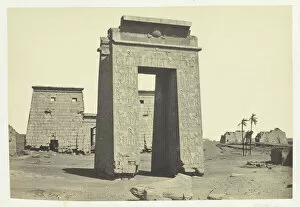 Francis Frith Gallery: Sculptured Gateway, Karnac, 1857. Creator: Francis Frith