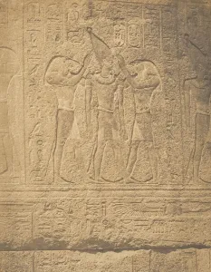 Sanctuary Prints: Sculptures exterieures du Santuaire de granit du palais de Karnac