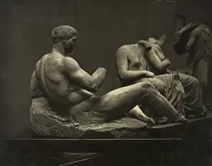 Adolphe Braun French Gallery: Sculptures from the Parthenon, British Museum, c. 1870s. Creator: Adolphe Braun (French