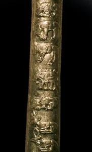 Scythian Prints: Scythian gold axe shaft-cover