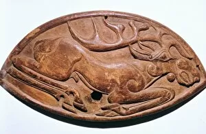 Altai Gallery: Scythian wooden facing of a saddle-arch, 5th century BC