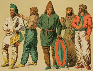 Tunic Prints: Scythians and Parthians, Near East, 1881. Creator: Unknown