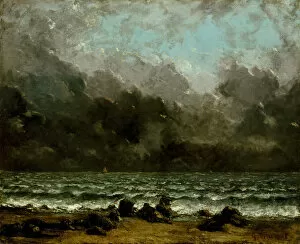 Jean Desire Gustave Courbet Gallery: The Sea, 1865 or later. Creator: Gustave Courbet