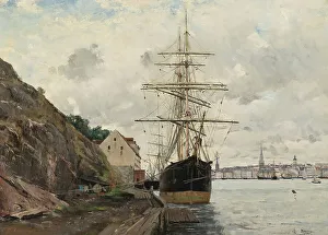 Old City Prints: Sea Approach to Stockholm, 1885. Creator: Knut Axel Lindman