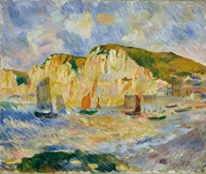 Renoir Prints: Sea and Cliffs, ca. 1885. Creator: Pierre-Auguste Renoir