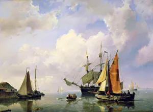 Koekkoek Prints: A Sea Landscape, mid 19th century. Artist: Marinus Adrianus Koekkoek
