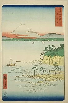 Mainland Collection: The Sea at Miura in Sagami Province (Soshu Miura no kaijo), from the series 'Thirty-six... 1858