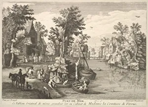 Breughel Prints: Sea Port (Port de Mer) after the painting in the collection of Madame la Comtesse de