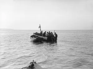 Salvage Prints: Sea salvage, 1912. Creator: Kirk & Sons of Cowes