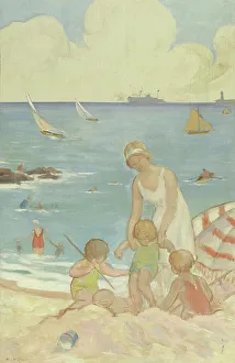 Summer Holiday Prints: The sea: sketch for the playground of the girls school in rue Dupleix