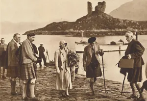 Skye Prints: Over the Sea to Skye - landing in Skye from the yacht Golden Hind, 1933 (1937)