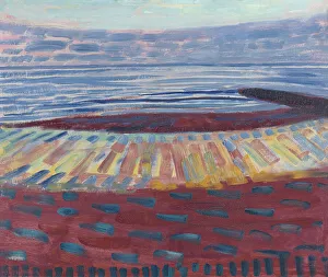 De Stijl Prints: Sea after Sunset, 1909. Creator: Mondrian; Piet (1872-1944)