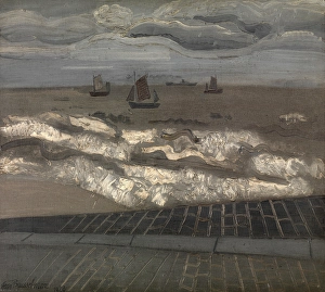 1928 Prints: The Sea, a Symphony in Grey, 1928. Creator: Jean Brusselmans