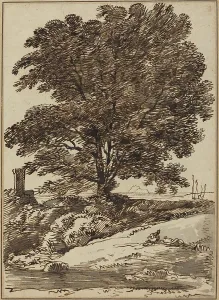 Seacoast with a Great Tree. Creator: Franz Kobell